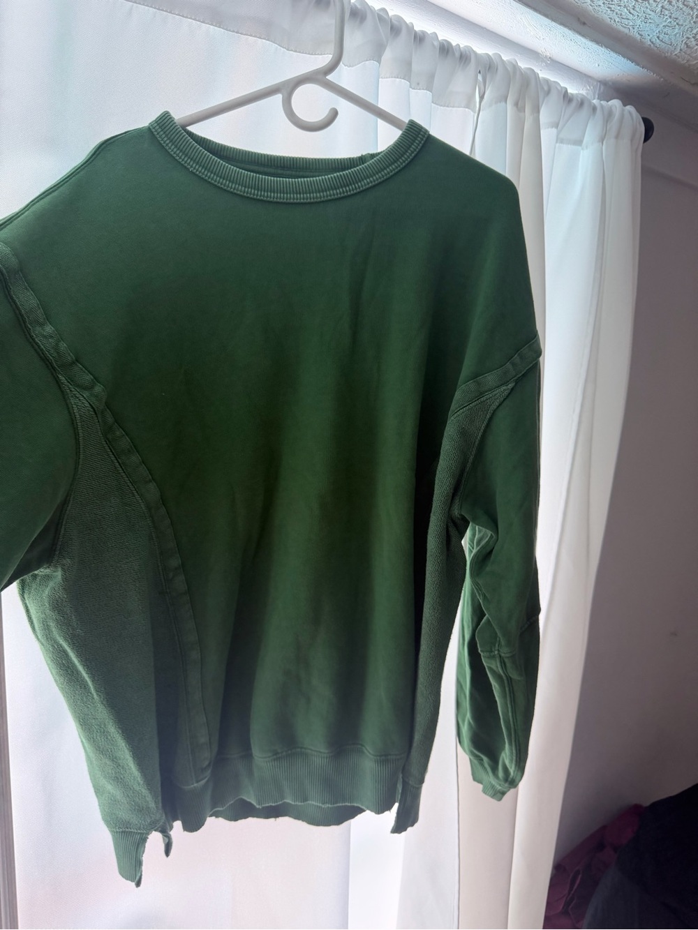 aerie Men's Forest Green Crewneck Sweatshirt